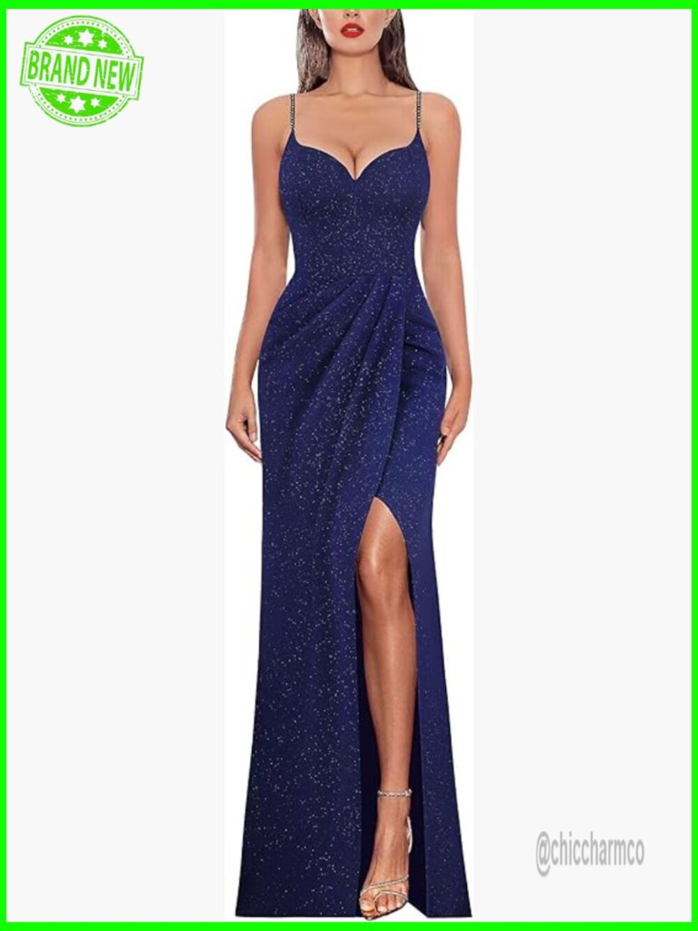 Sexy Formal Ruched Bodycon Maxi Dress Sweetheart Neckline High Slit